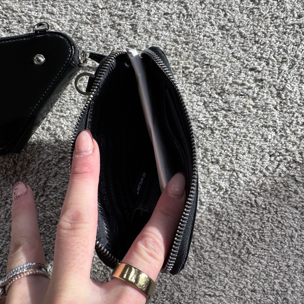 Prada Black Crossbody Bag with Silver Studs - Picture 7 of 11